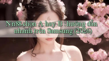 Nn88 chọn A hay B hướng dẫn nhanh trên Samsung (2026)