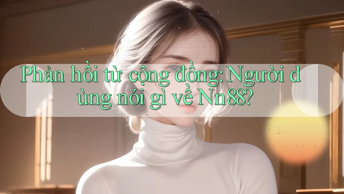 Phản hồi từ cộng đồng: Người dùng nói gì về Nn88? Phản hồi từ cộng đồng: Người dùng nói gì về Nn88?