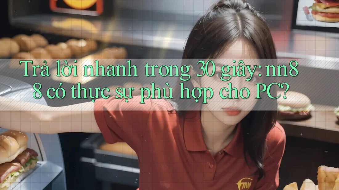Trả lời nhanh trong 30 giây: nn88 có thực sự phù hợp cho PC? Trả lời nhanh trong 30 giây: nn88 có thực sự phù hợp cho PC?