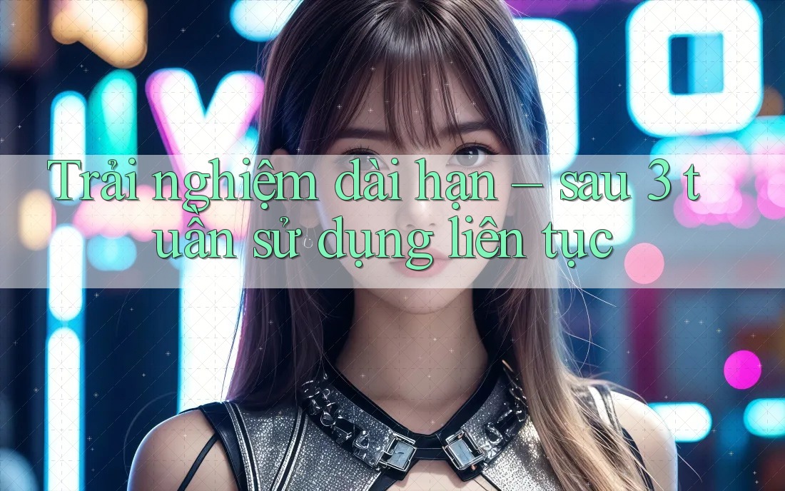 Trải nghiệm dài hạn: sau 3 tuần sử dụng liên tục
