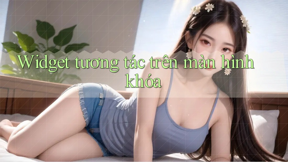 Widget tương tác trên màn hình khóa Widget tương tác trên màn hình khóa